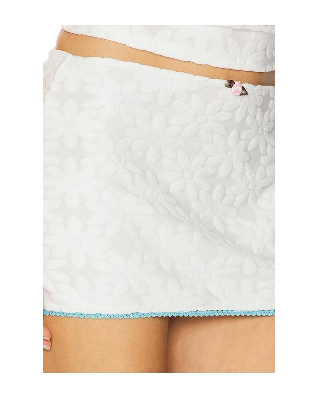 Tyler McGillivary White Colette Mini Skirt