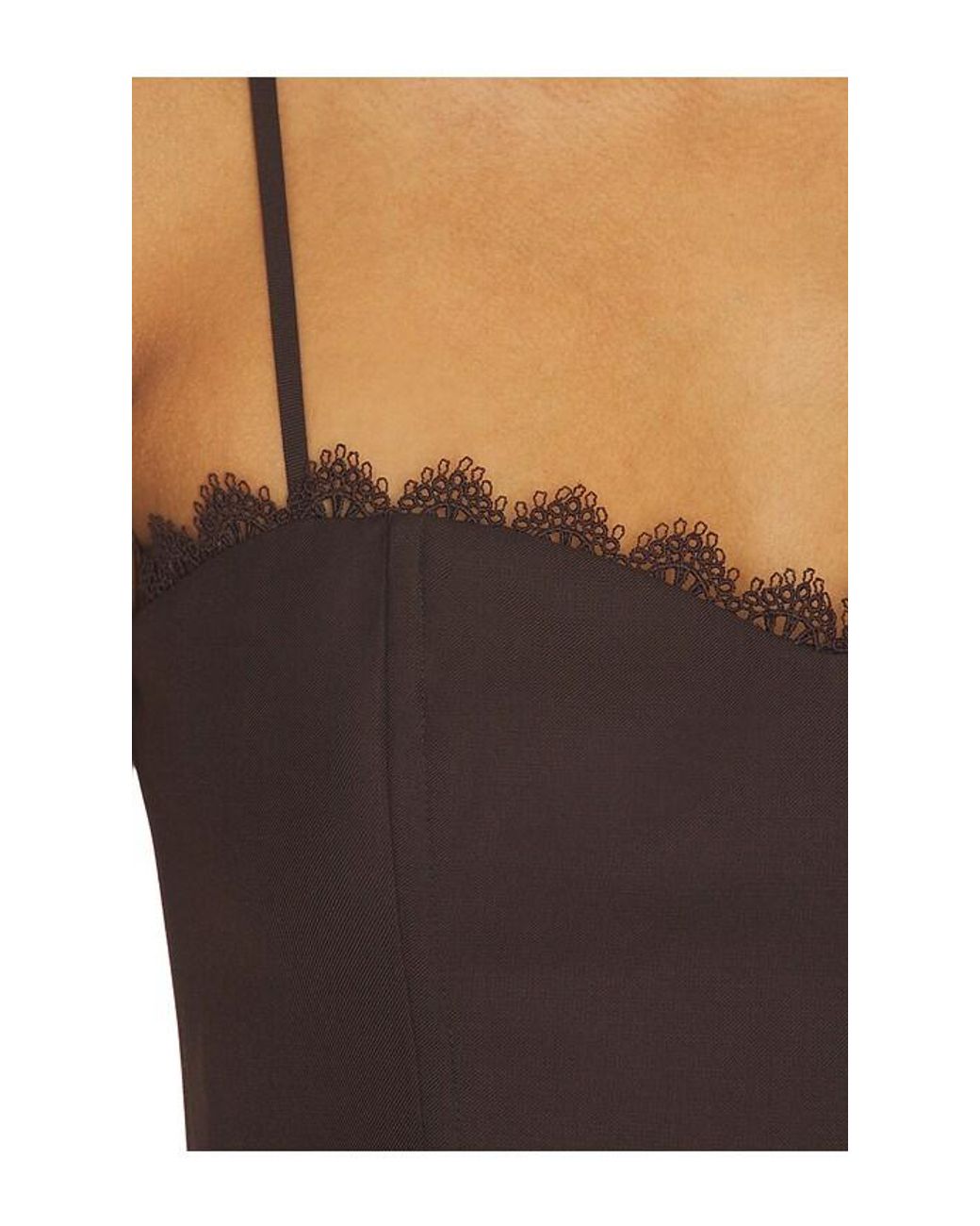 Hevron Brown Bella Bustier Top