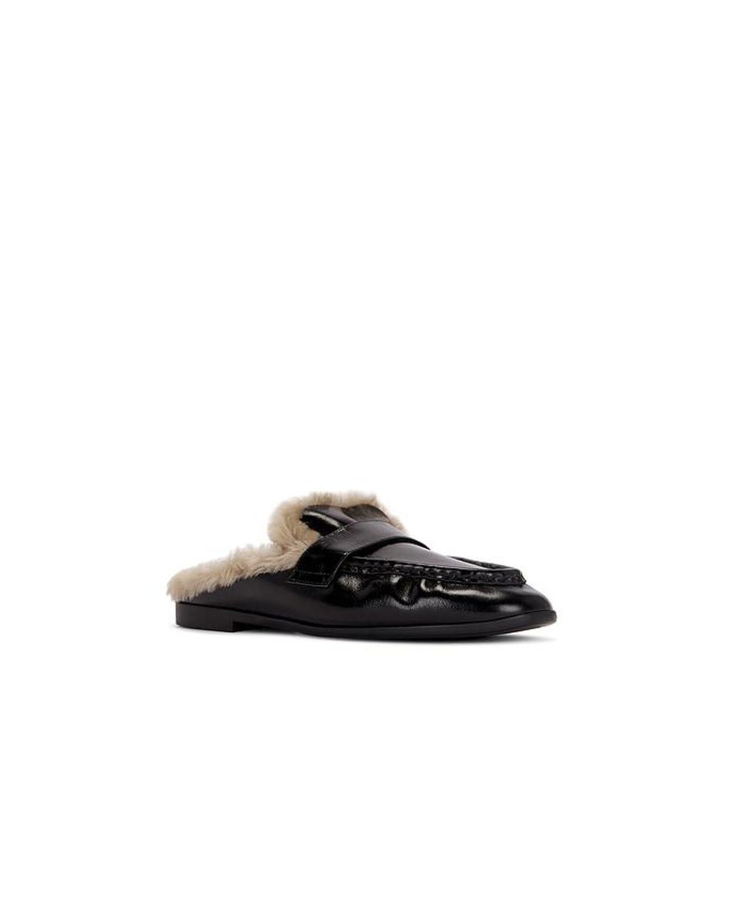 Black Suede Studio Black Theo Mule Loafer