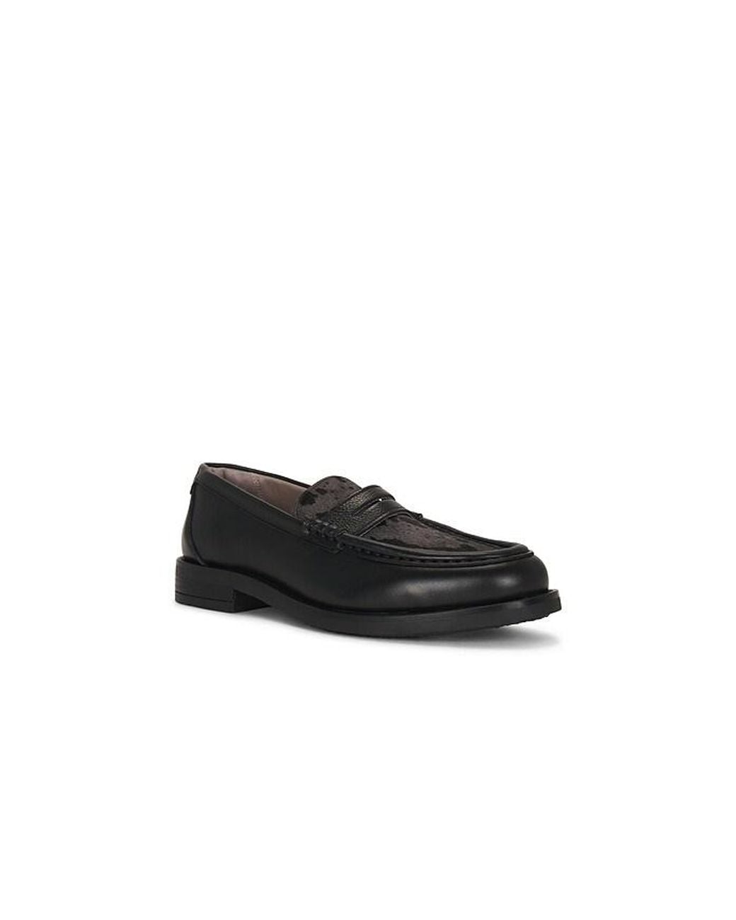 AllSaints Black Bloom Pony Loafer for men
