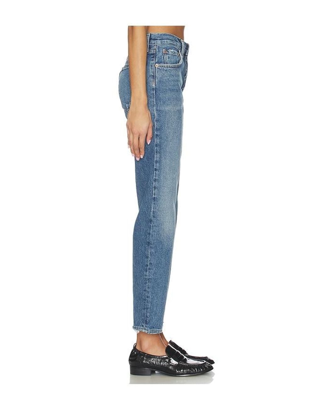 Agolde Blue Romney Mid Rise Jeans
