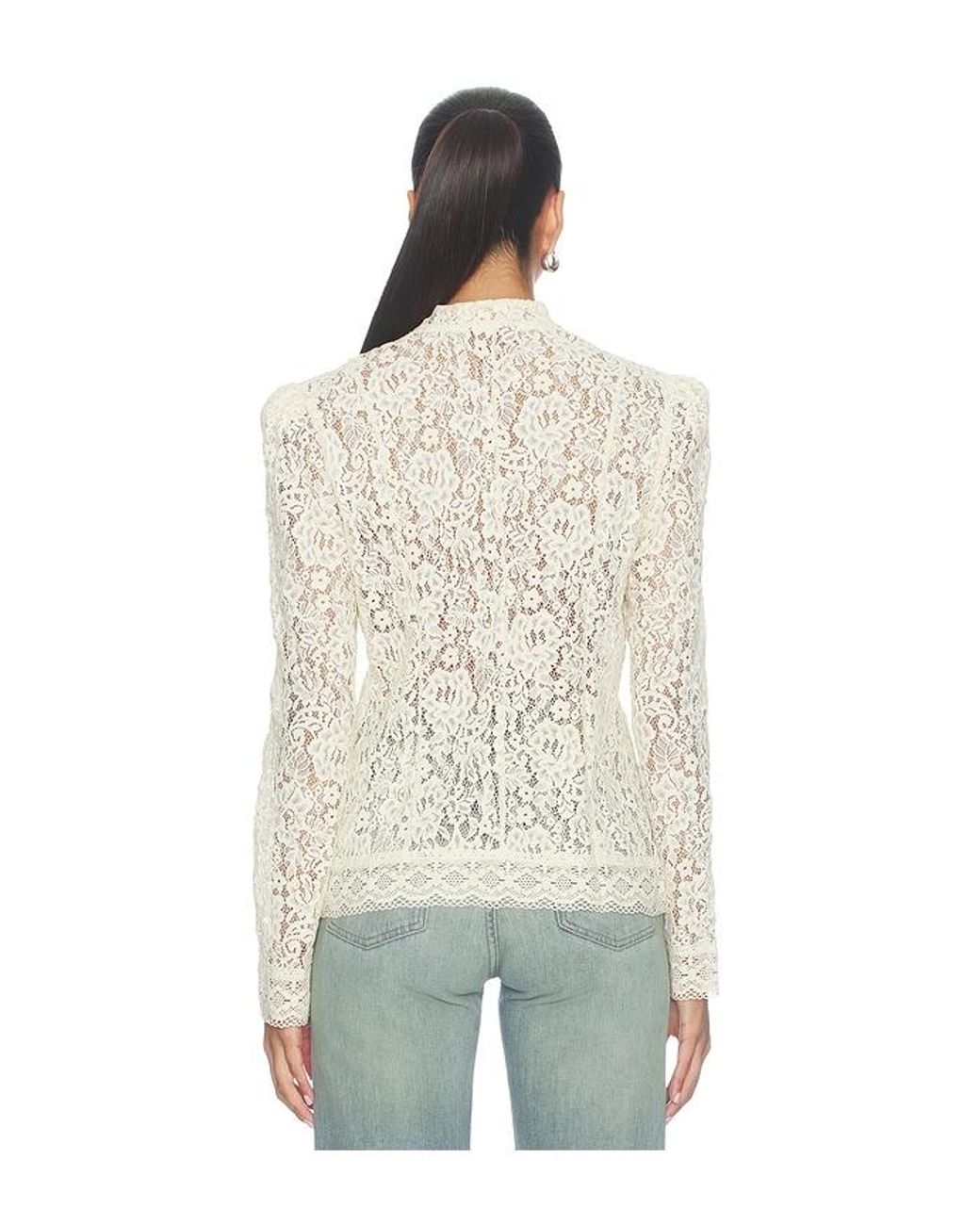 Steve Madden Natural Lace Aberdeen Top