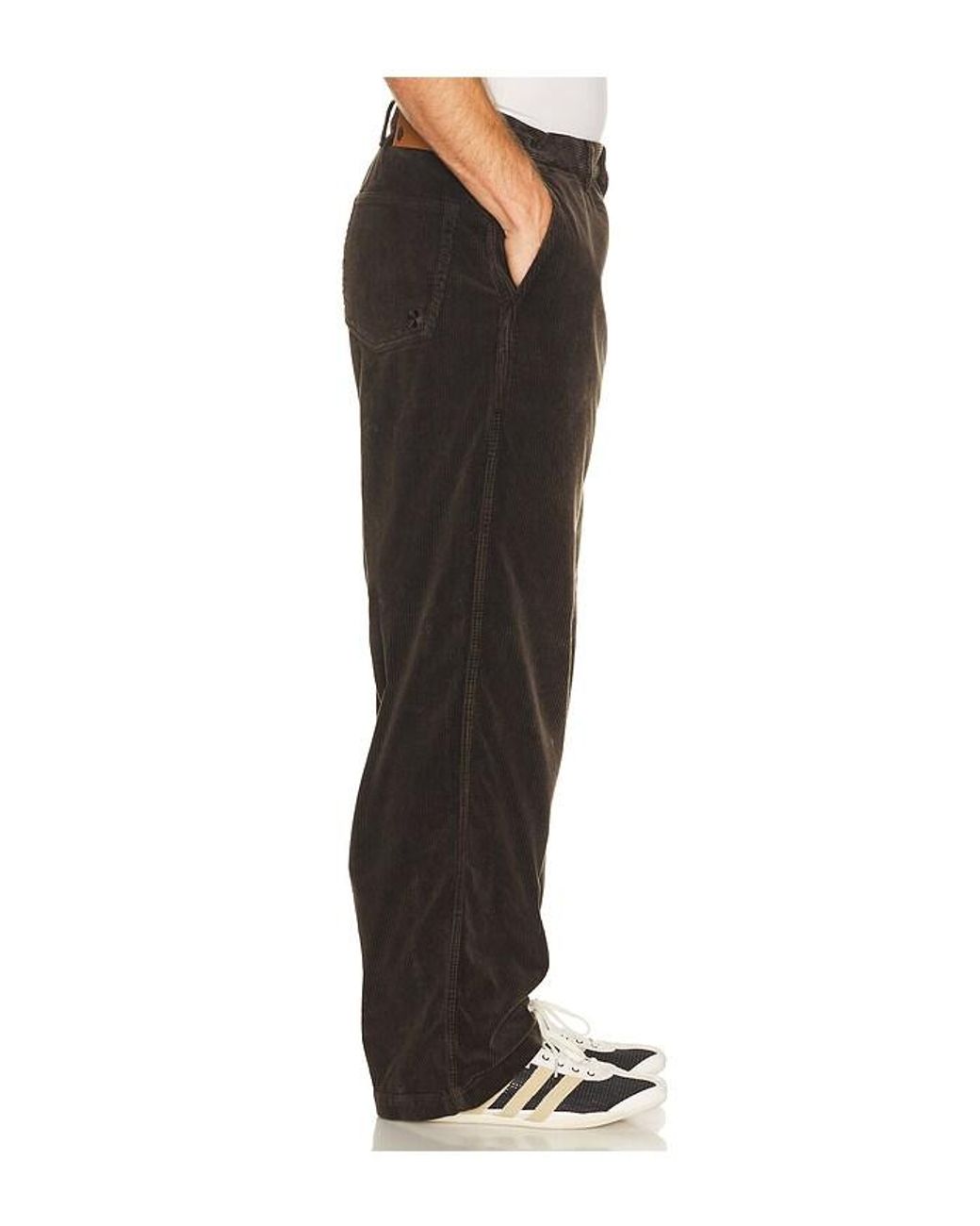 vowels Black Baggy Work Pant for men