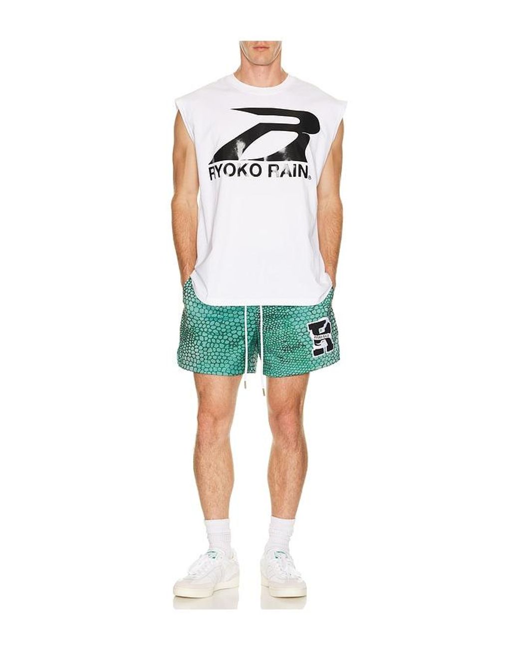 Ryoko Rain Green Sleeveless Tank for men