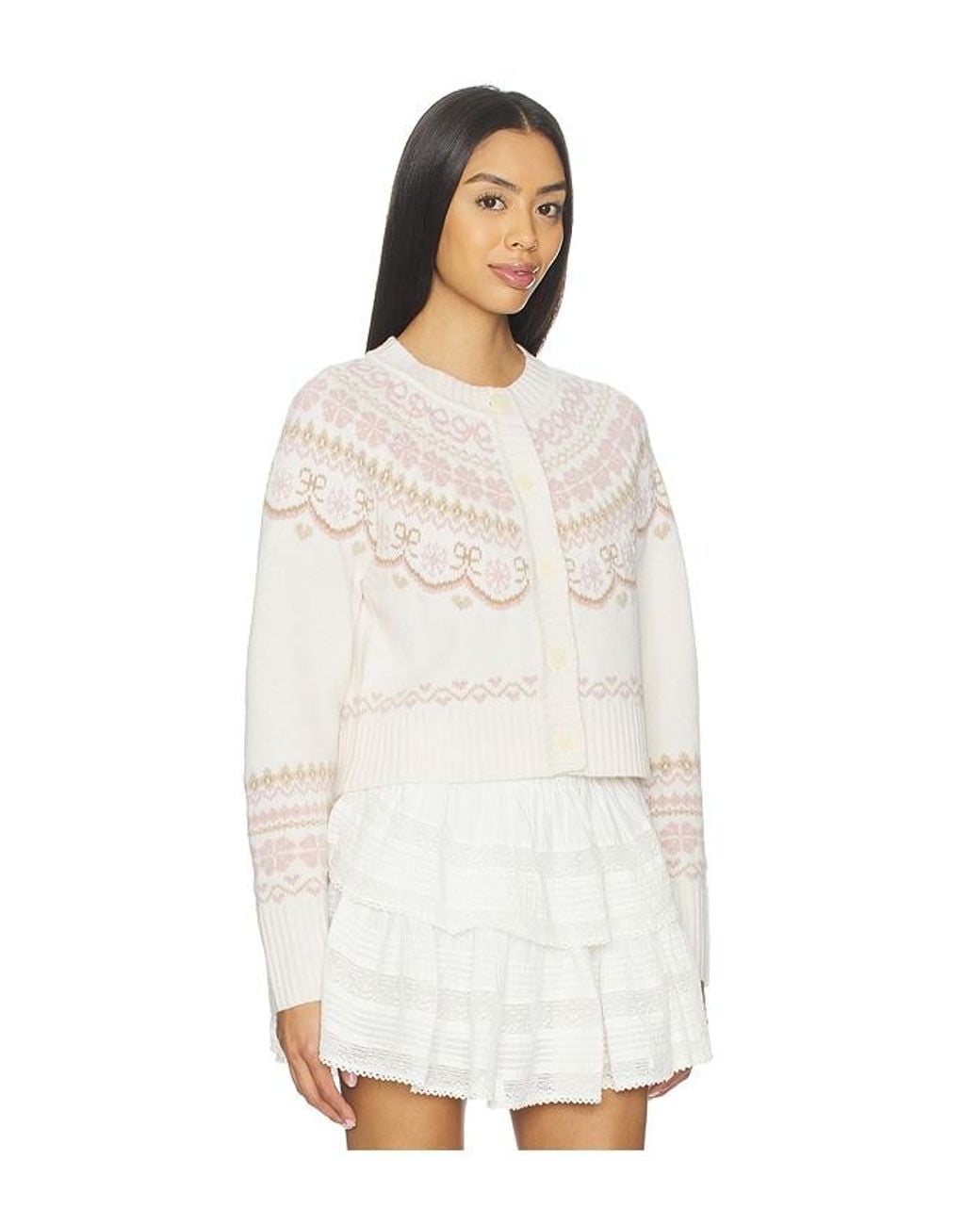 LoveShackFancy White Shantae Cardigan