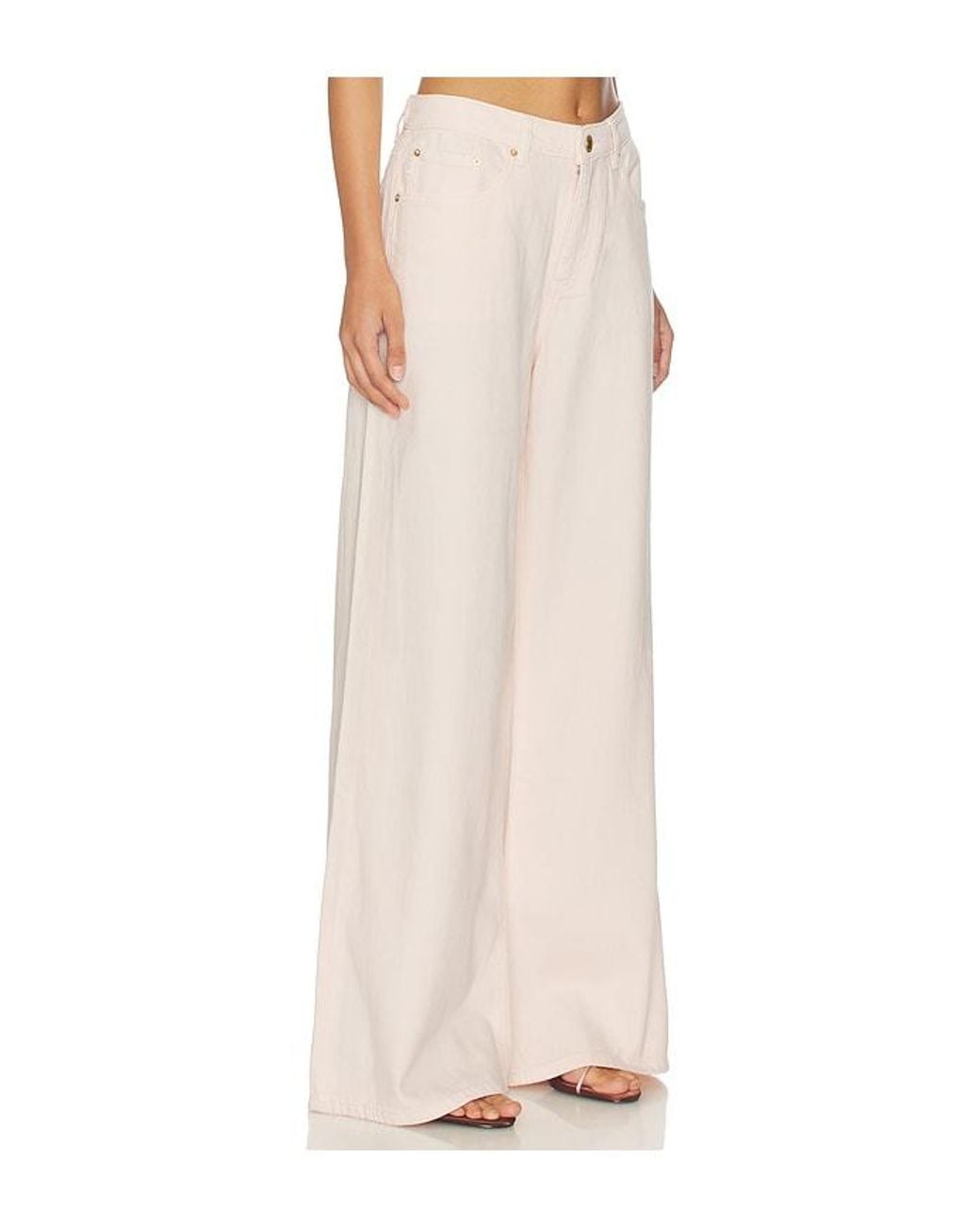 DL1961 White Dl Aura Alex Low Rise Baggy Wide Leg Jeans