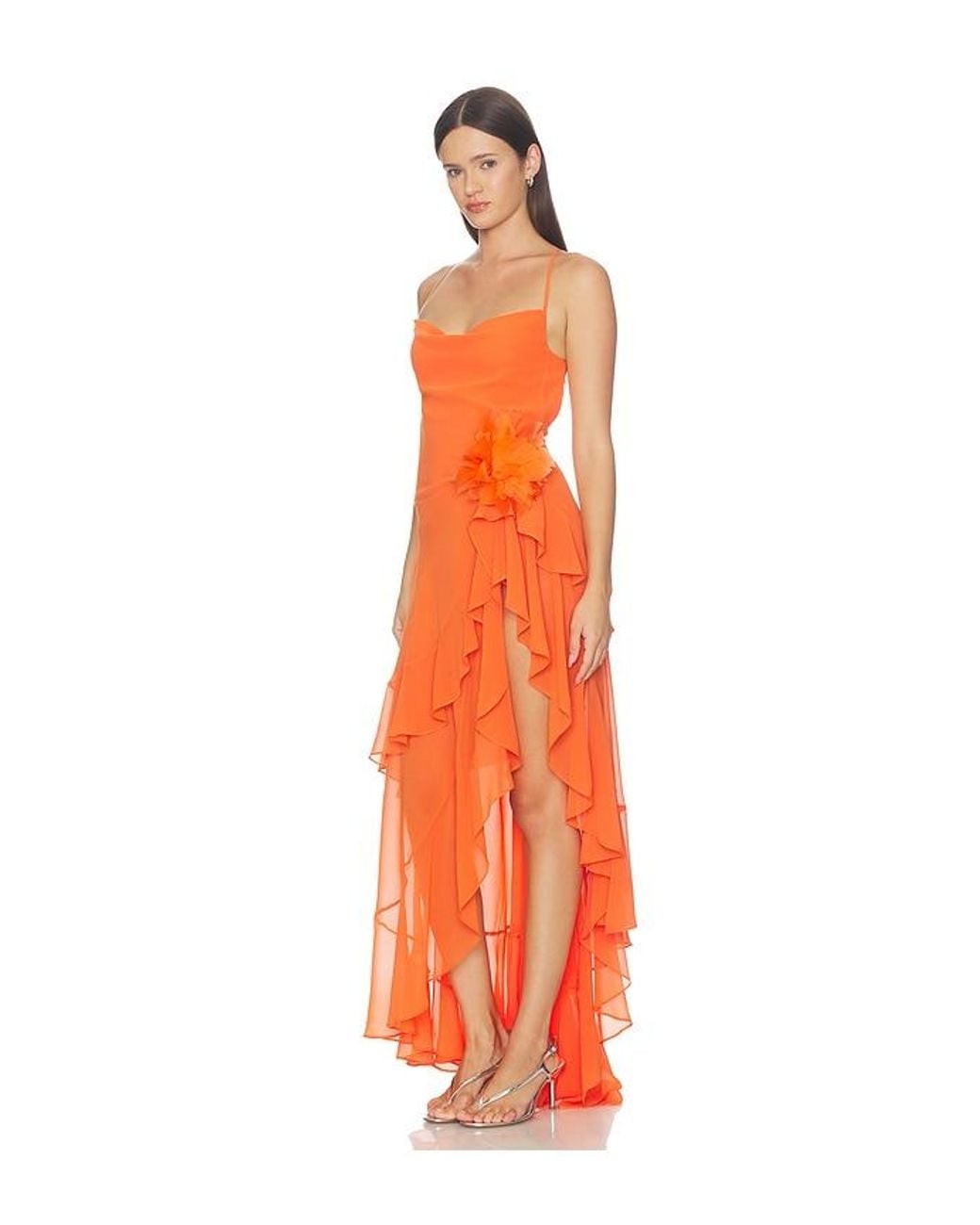 retroféte Orange Samara Dress