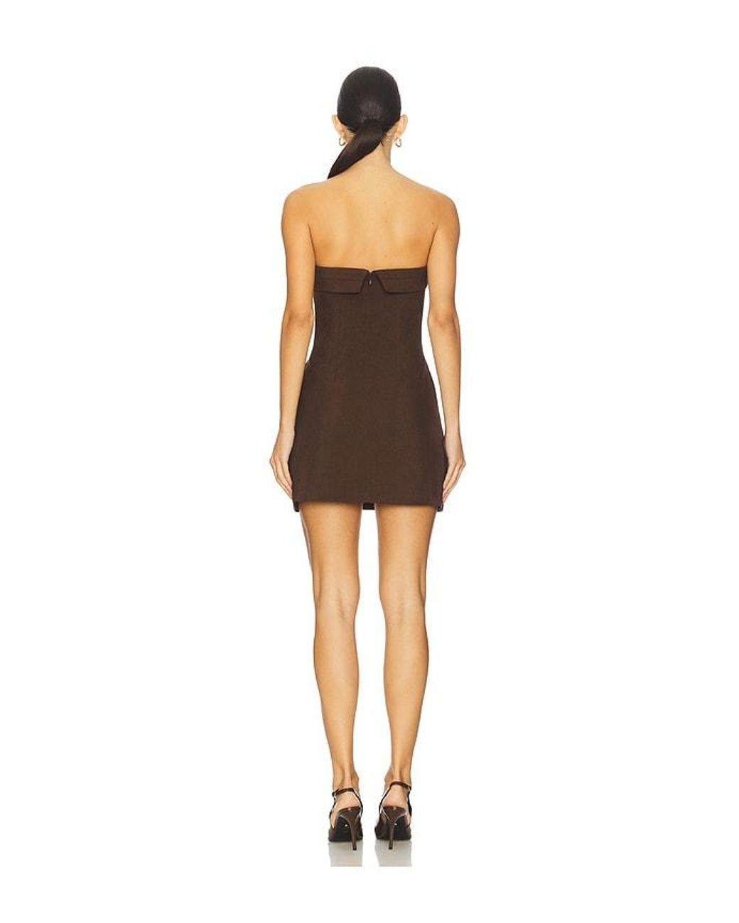 Runaway the Label Brown Zarla Mini Dress