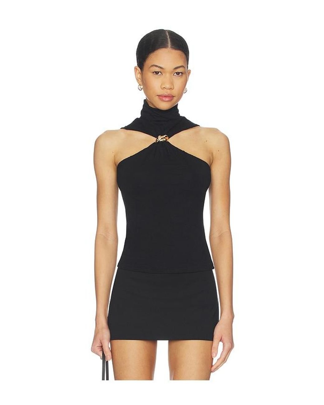 superdown Black Gemma Turtleneck Top