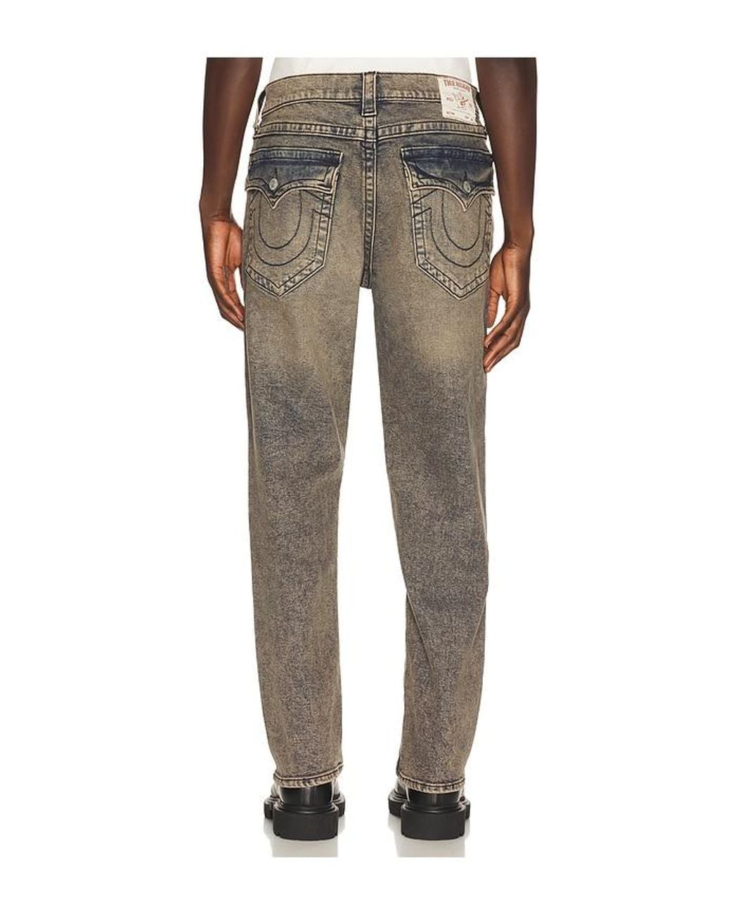 True Religion Gray Bobby Baggy Jeans for men