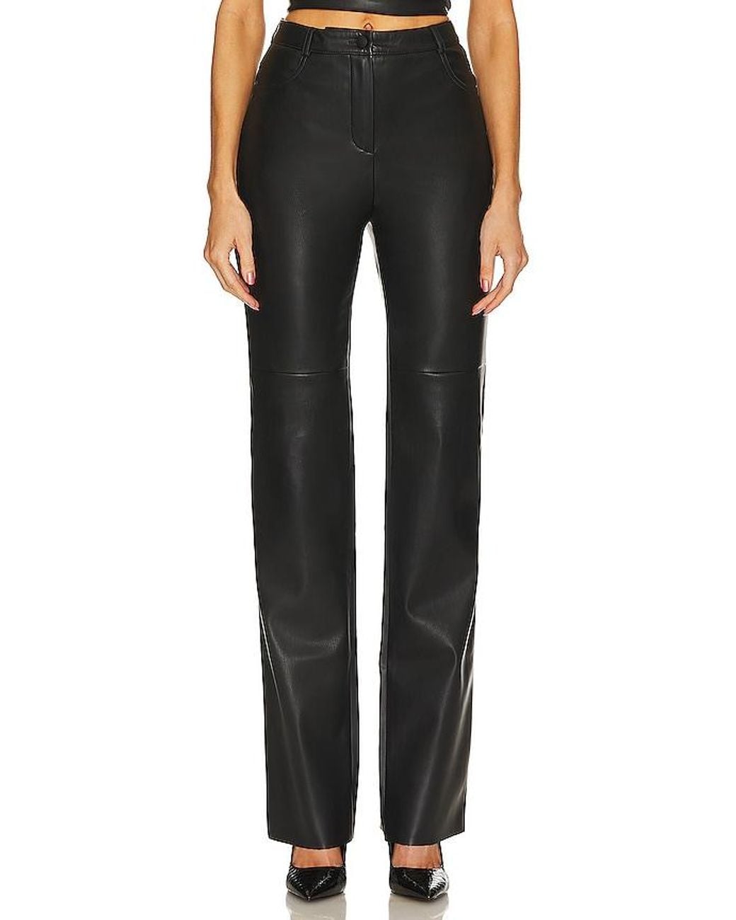 CULTNAKED Black Killa Faux Leather Trousers