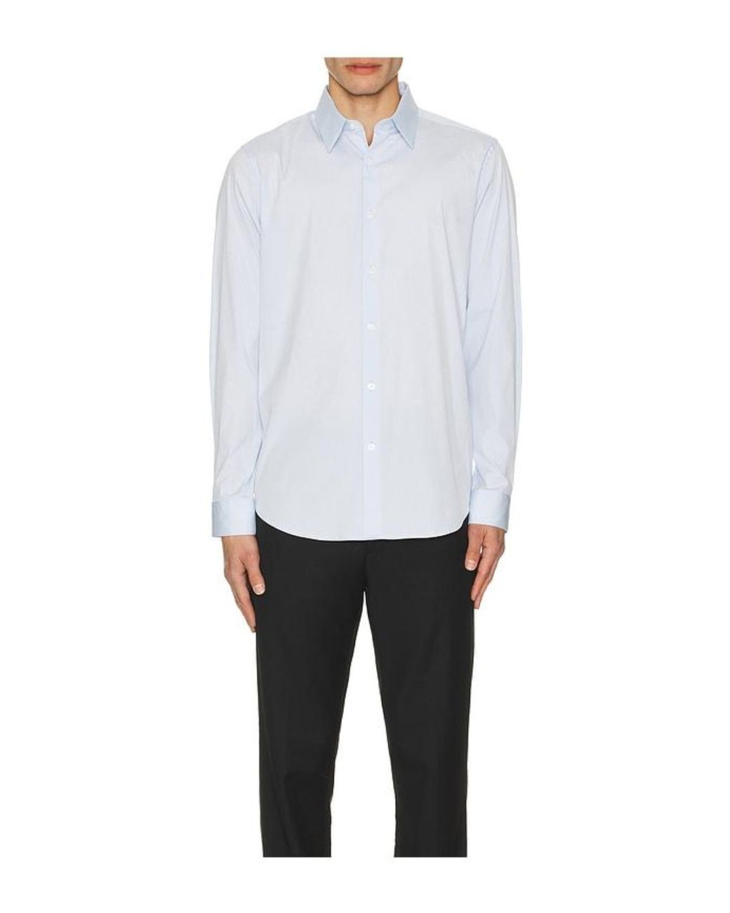 Theory White Sylvain Wealth Shirt for men