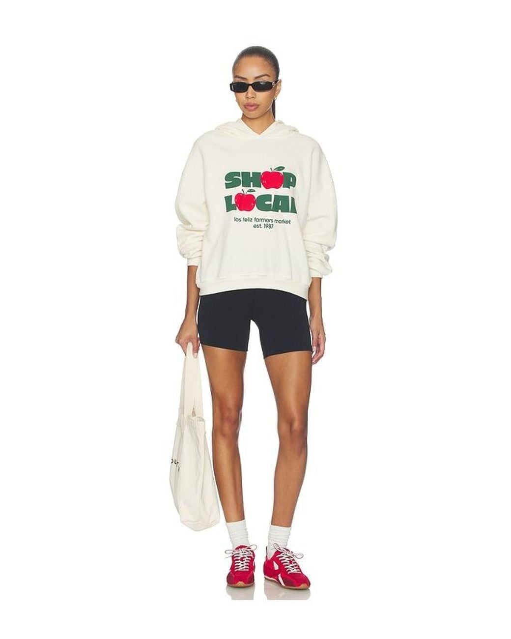 Sunny Somewhere White Shop Local Classic Hoodie