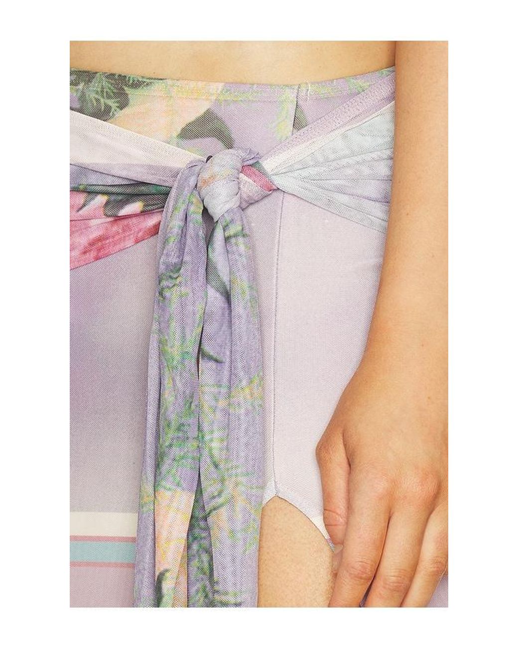 Tiger Mist Multicolor Raffie Maxi Skirt