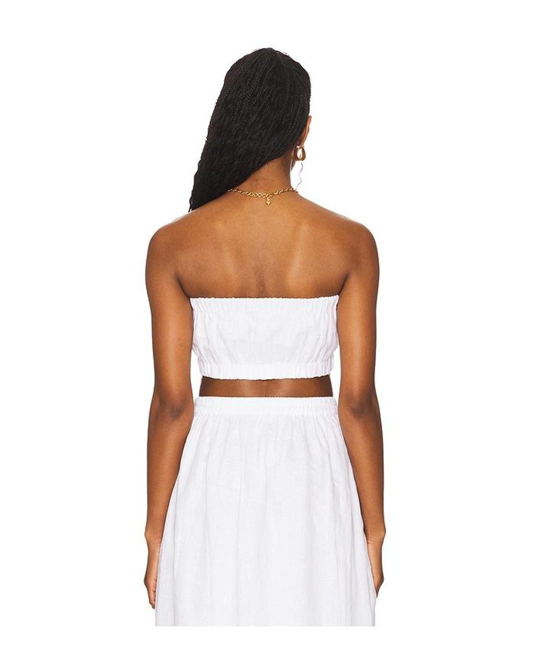 Mikoh Swimwear White Marlien Top