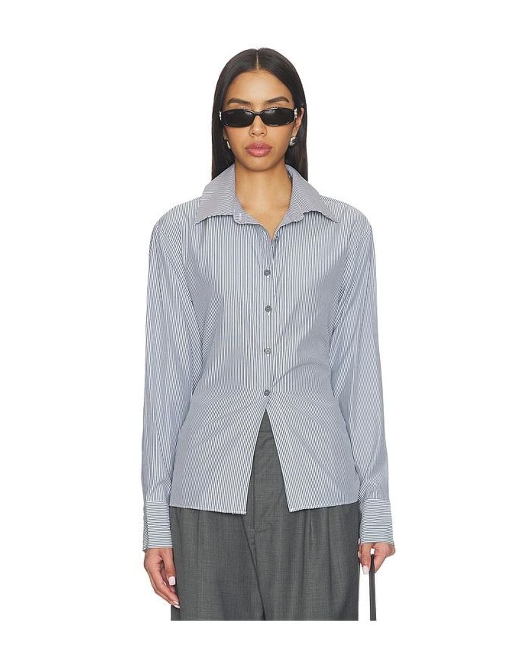 ALL THE WAYS Gray Clarise Open Back Top