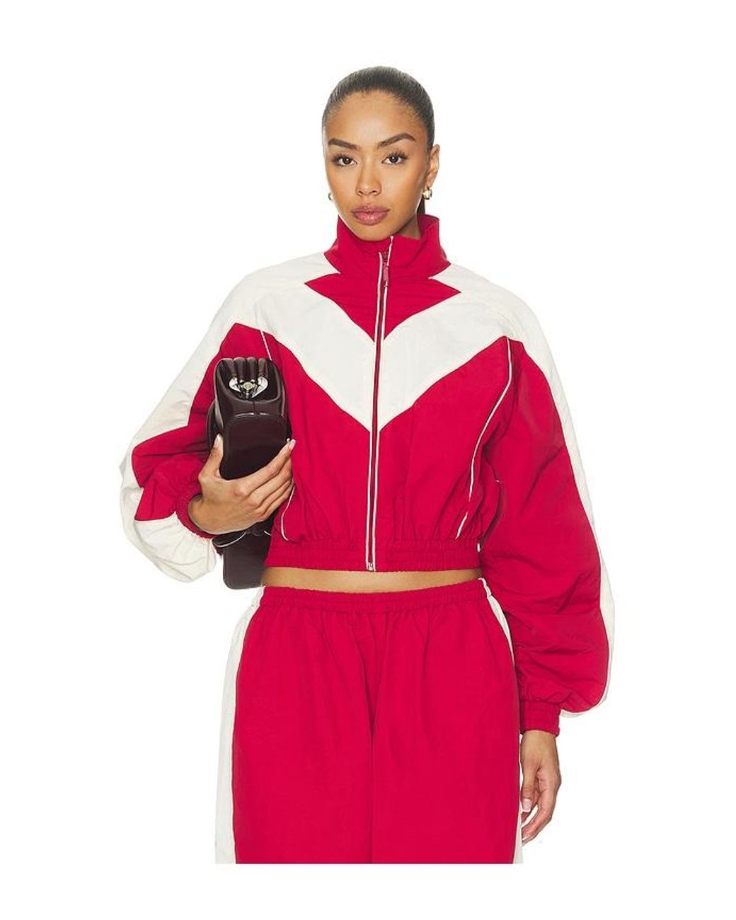Ronny Kobo Red Brenton Cropped Jacket
