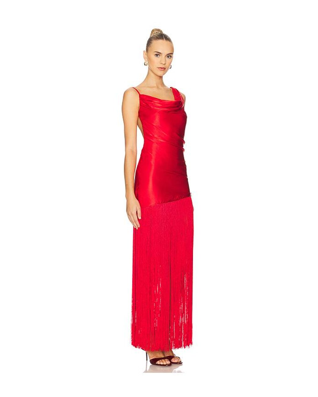 Deme by Gabriella Red Rosetta Dress