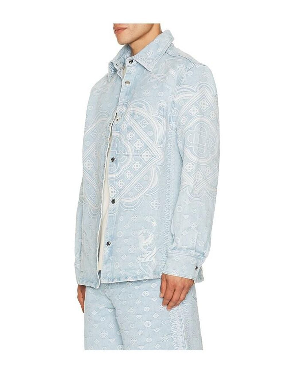 Casablanca Blue Denim Shirt for men