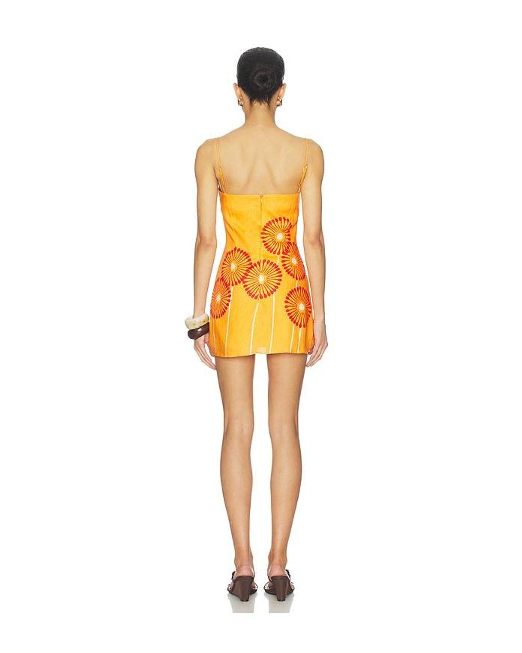 Cala De La Cruz Orange Ancona Dress