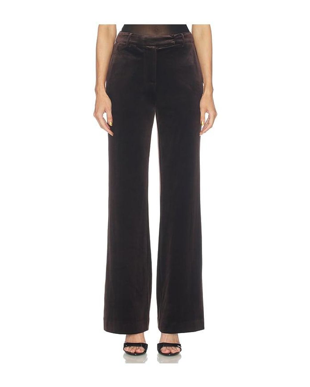 Karina Grimaldi Black Shon Velvet Pants