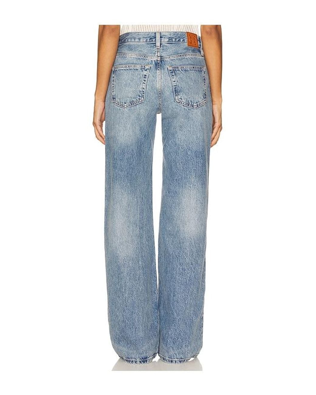 Anine Bing Blue Hugh Wide Leg