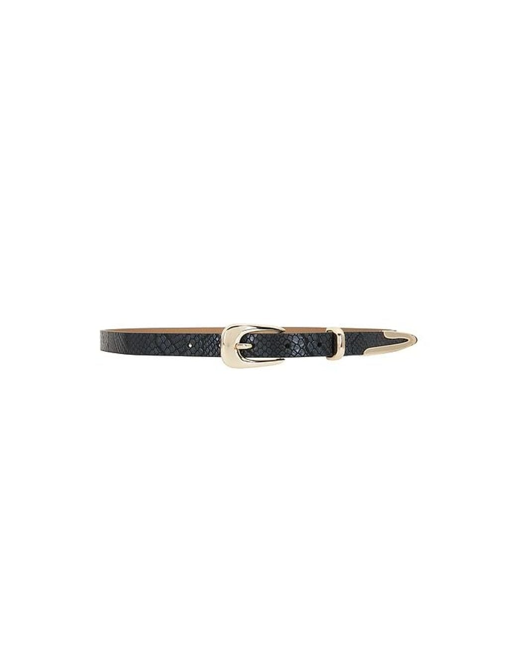 Ettika Black Modern Saddle Belt