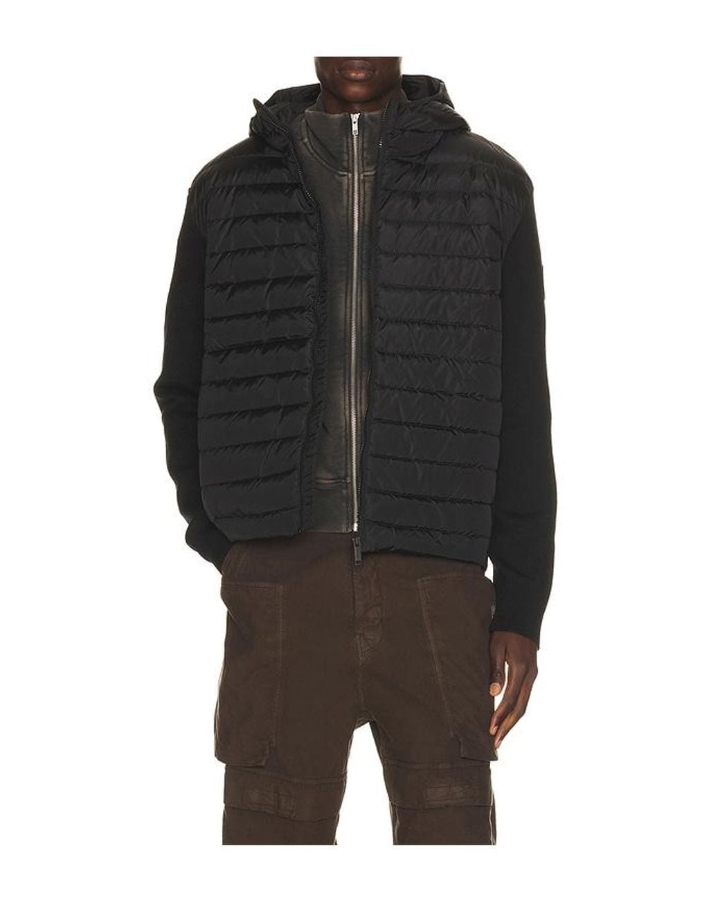 Canada Goose Black Hybridge Flavio Hoodie for men