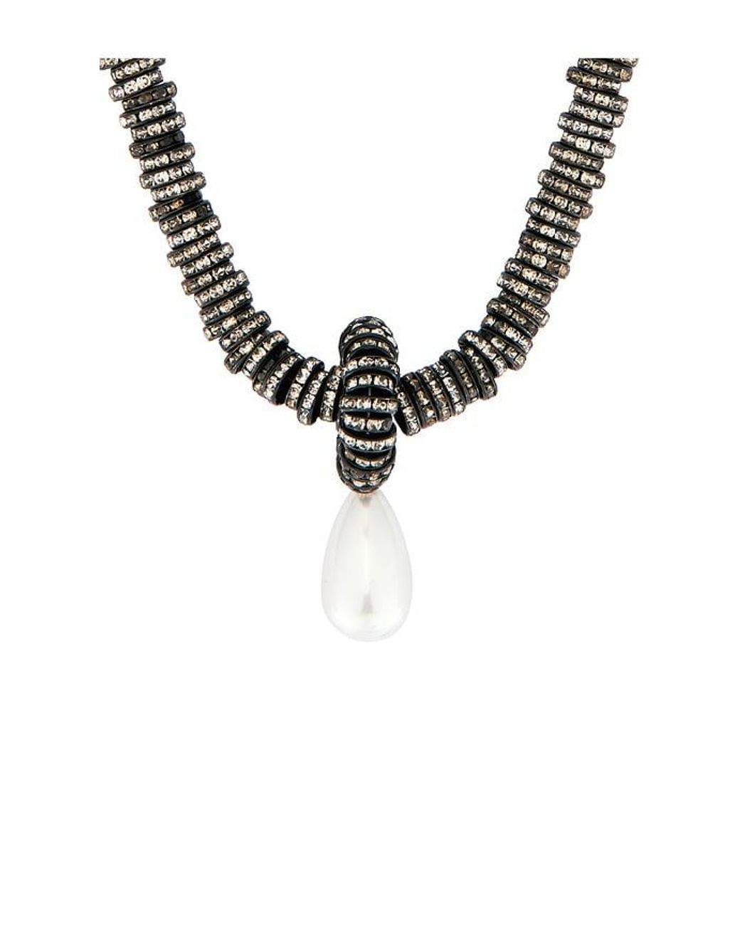 Julietta Black Pearl Drop Necklace