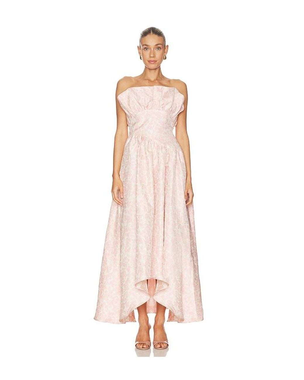 Elliatt Multicolor Floralie Strapless Gown