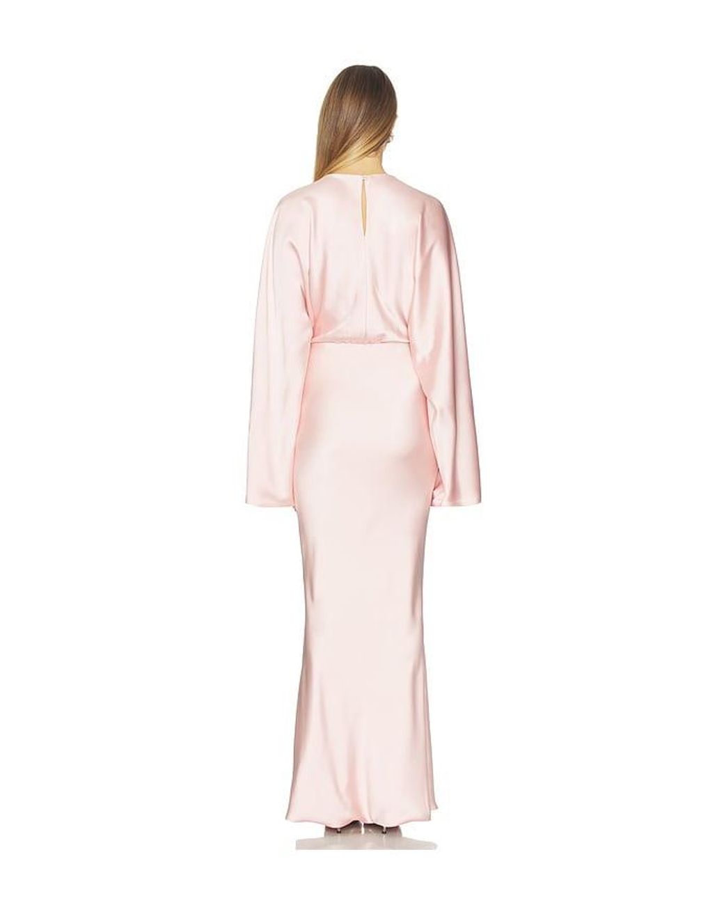 Norma Kamali Multicolor Reverse Obie Gown With Long Sleeve