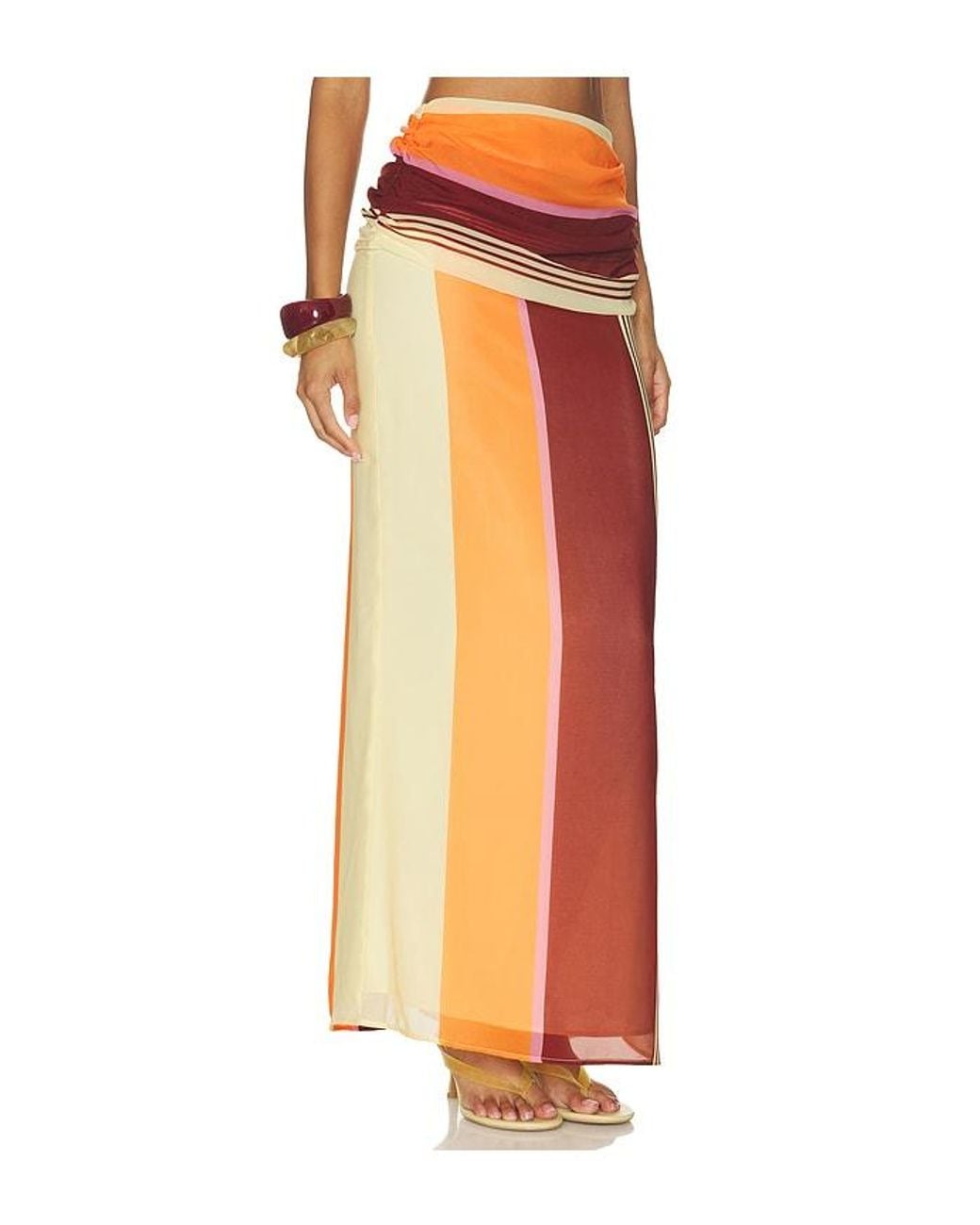 Baobab Orange Sumaq Maxi Skirt