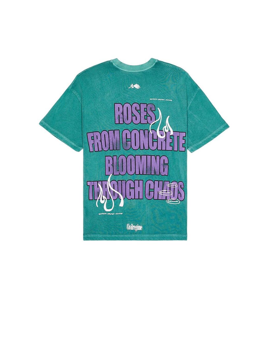 Civil Regime The Motto American Classic Oversized Tee in Green for Men