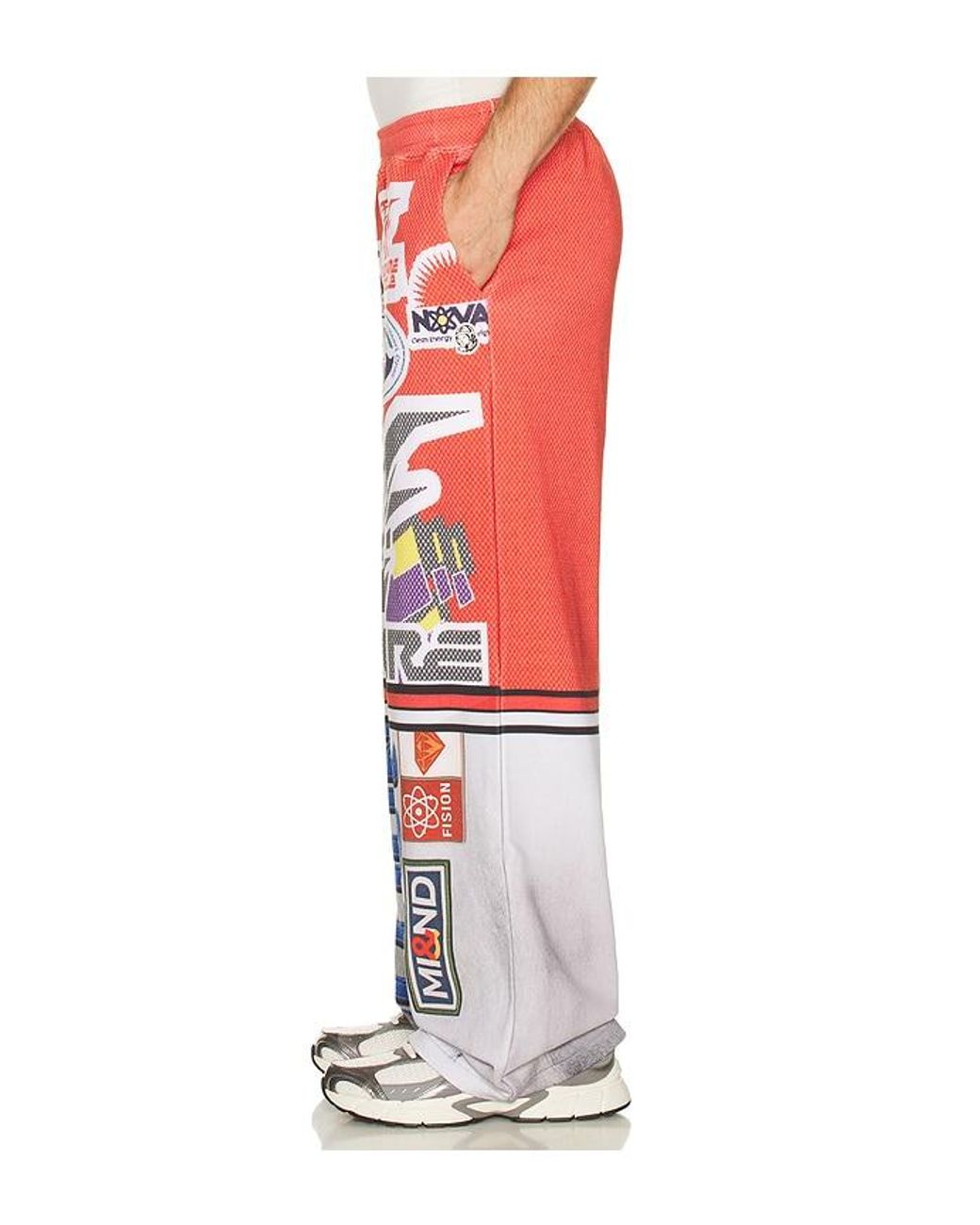 BBCICECREAM Red Fision Sweatpants for men