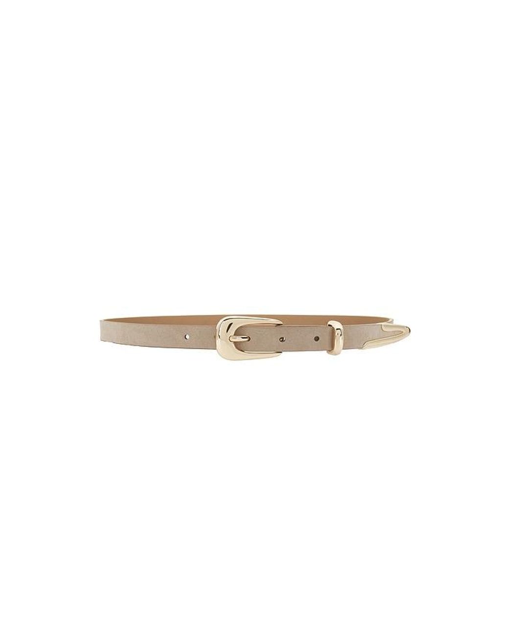 Ettika White Liquid Metal Western Belt