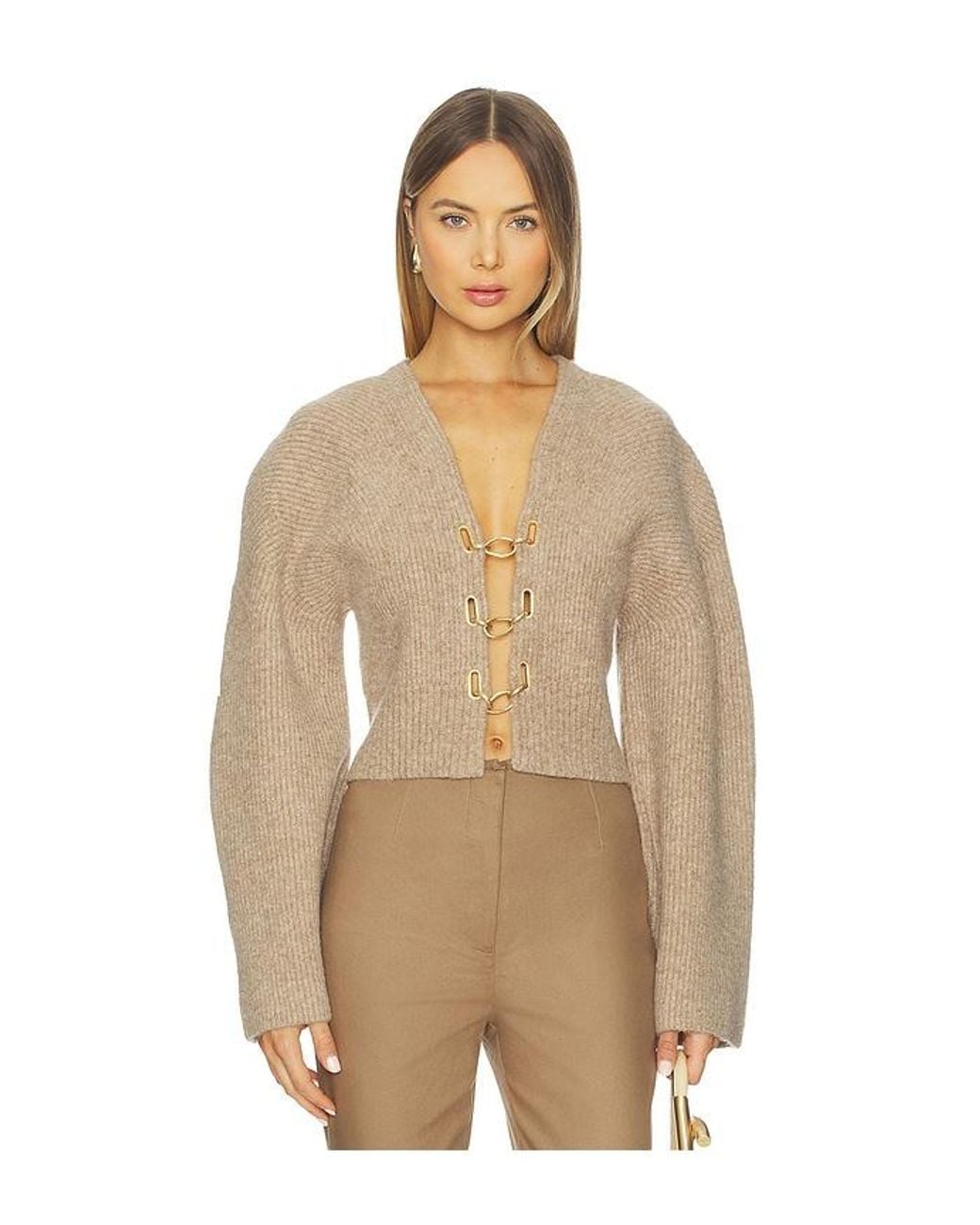 Cult Gaia Natural Mayalu Cardigan