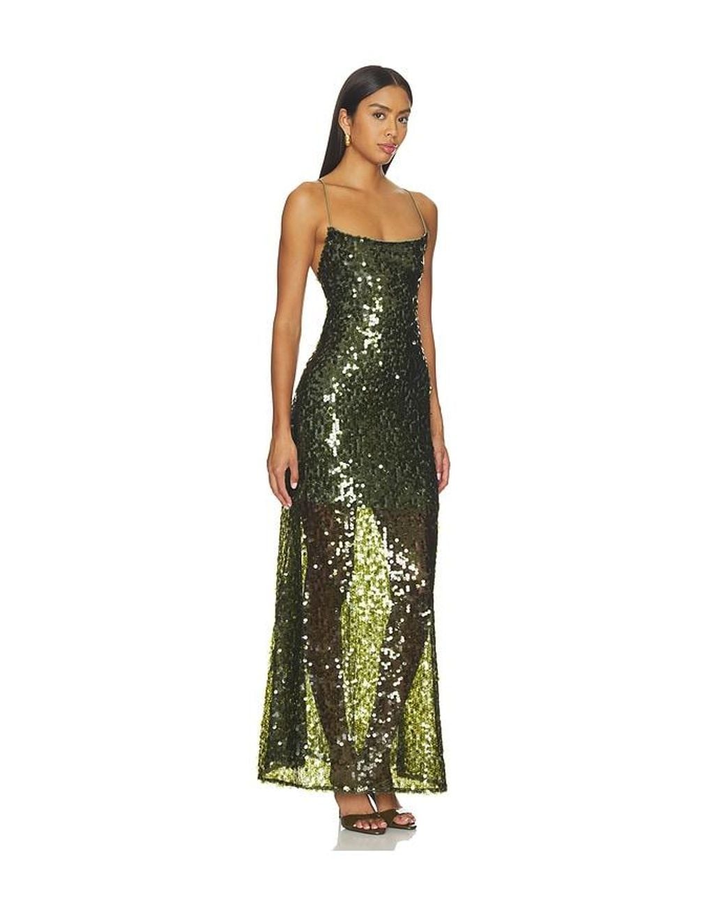 With Harper Lu White Backless Gown