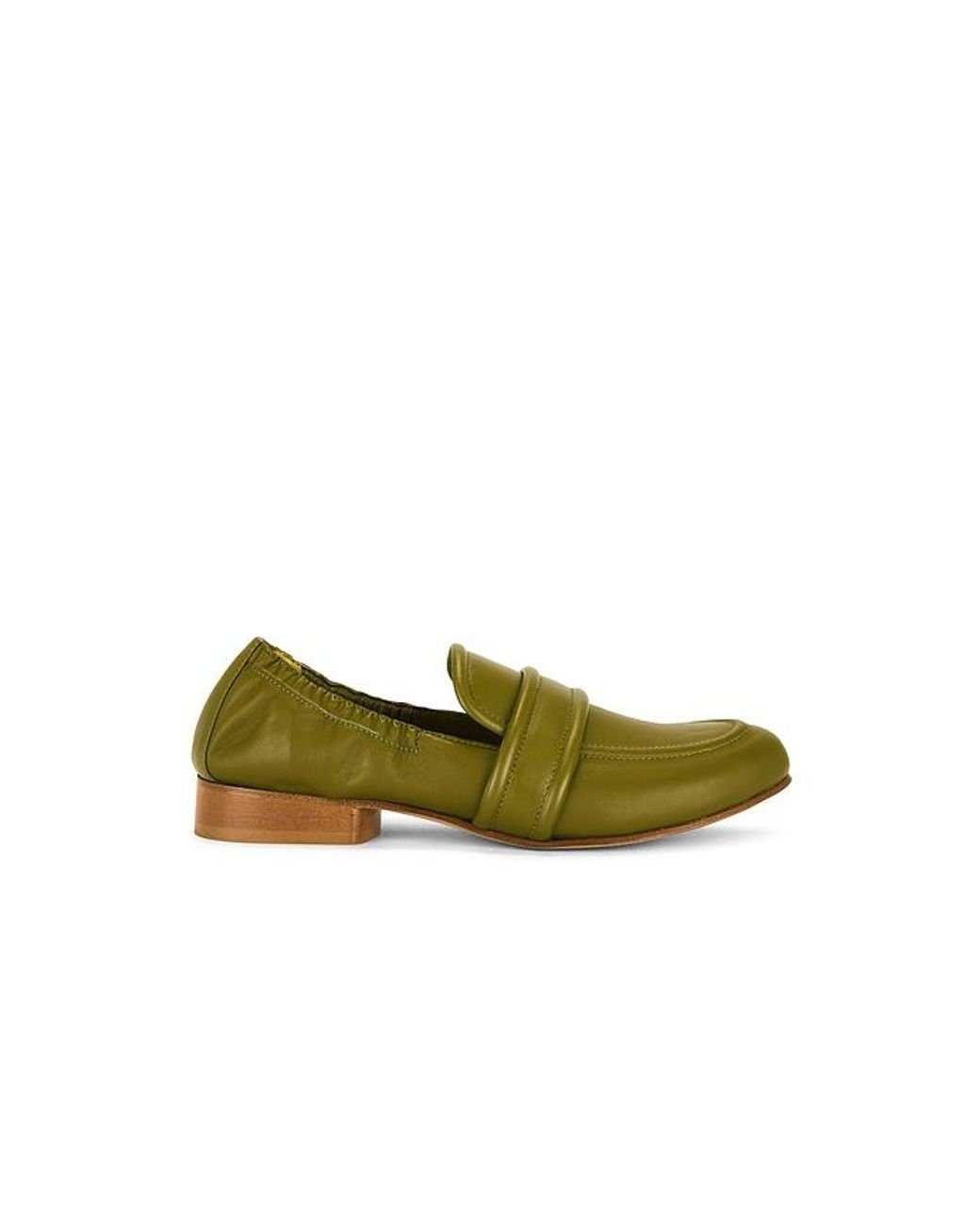 Gia Borghini Green Paula Loafer