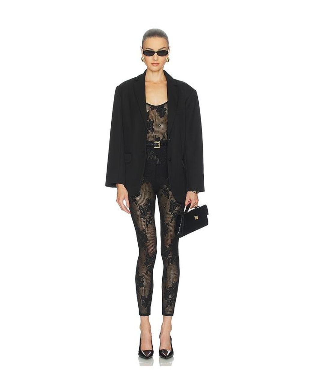 L'Agence Black 'Agence Gwendolyn Long Sleeve Bodysuit