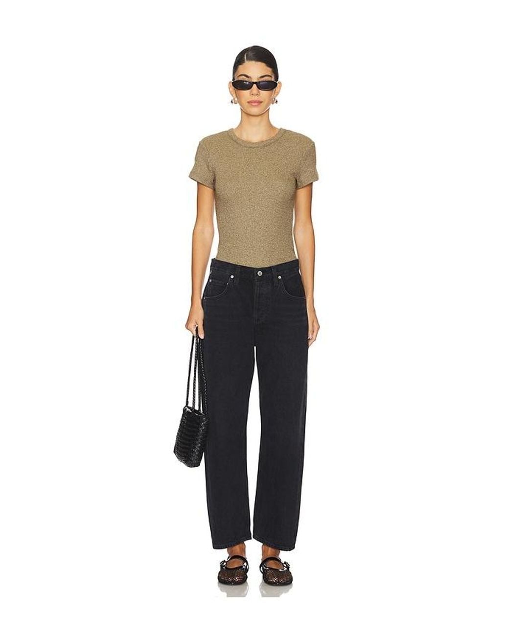 Citizens of Humanity Black Dahlia Bow Leg Jeans