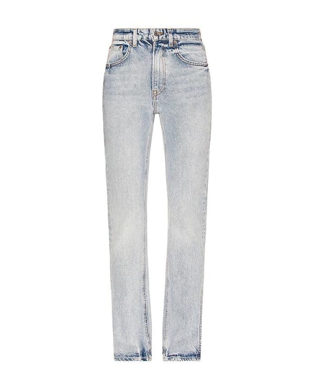 GRLFRND Blue Harlow High Rise Boot Jeans
