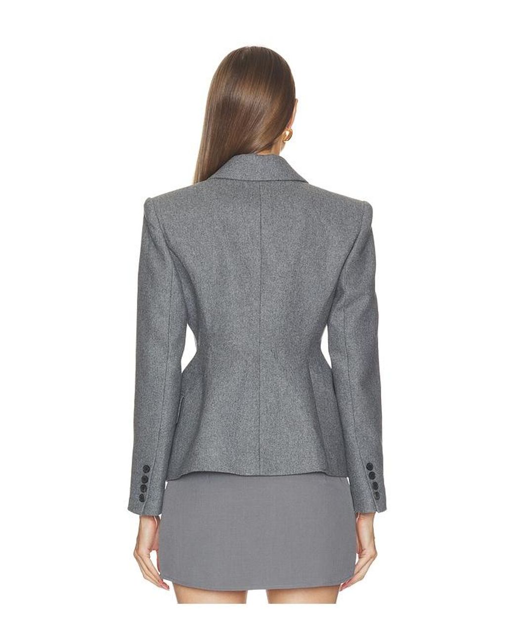 Source Unknown Gray Terzo Hourglass Blazer