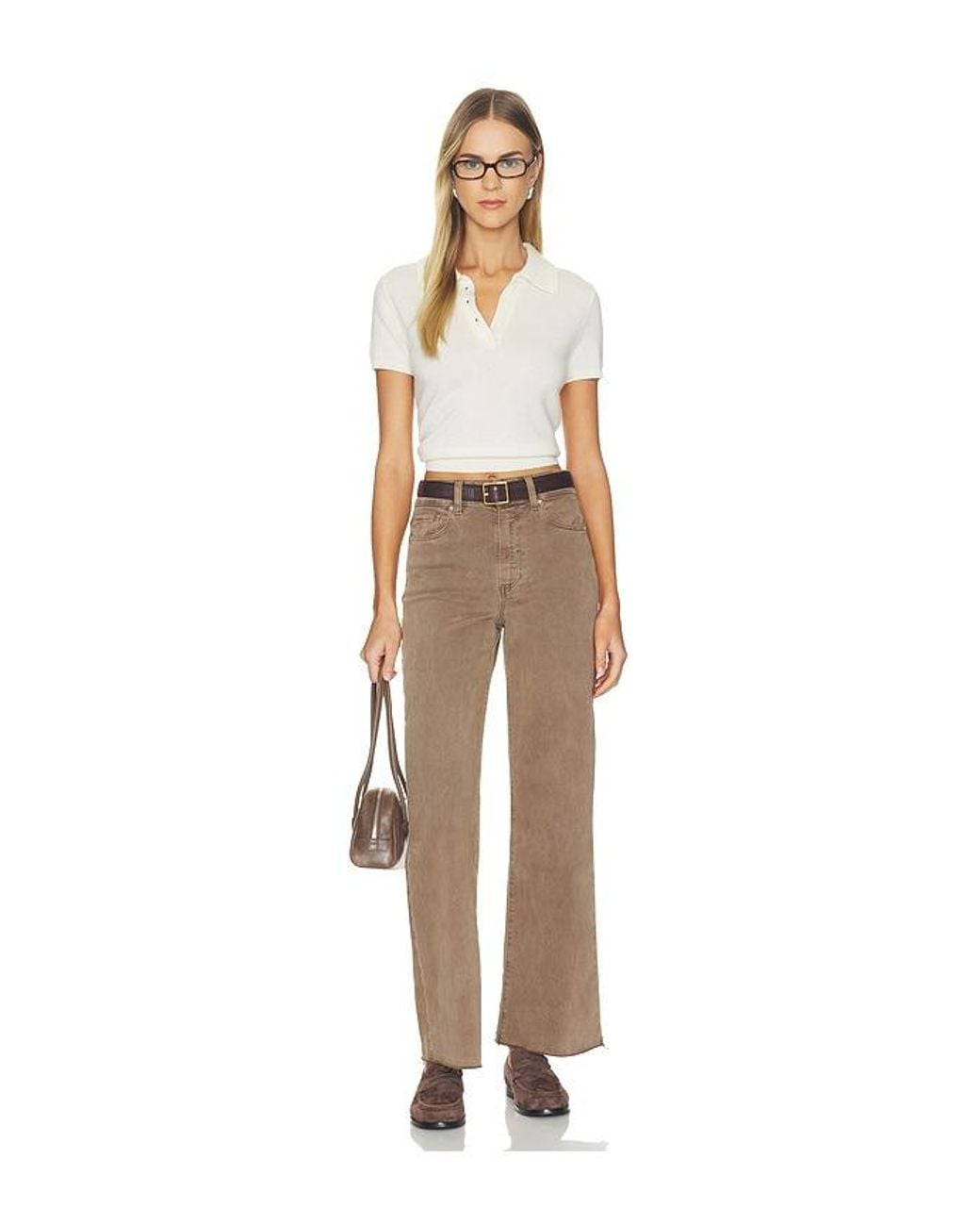 PAIGE Natural Anessa Wide Leg Jeans