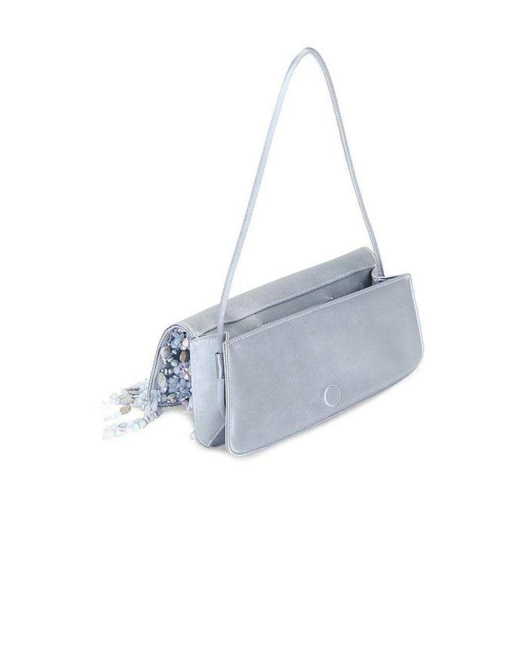 Cult Gaia White Idalia Shoulder Bag