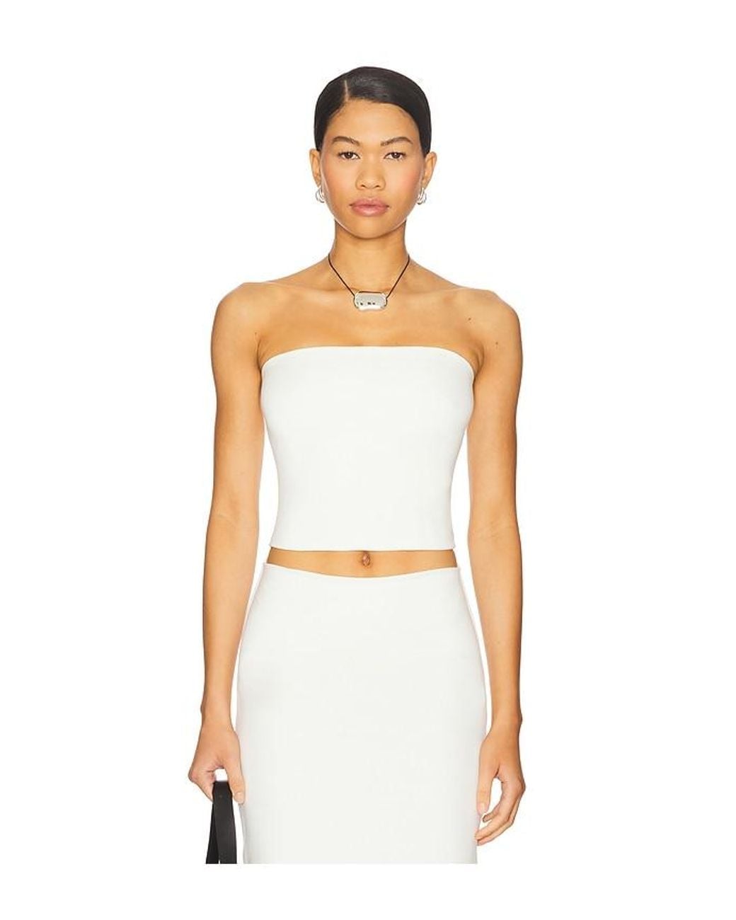Leset White Rio Bandeau Top