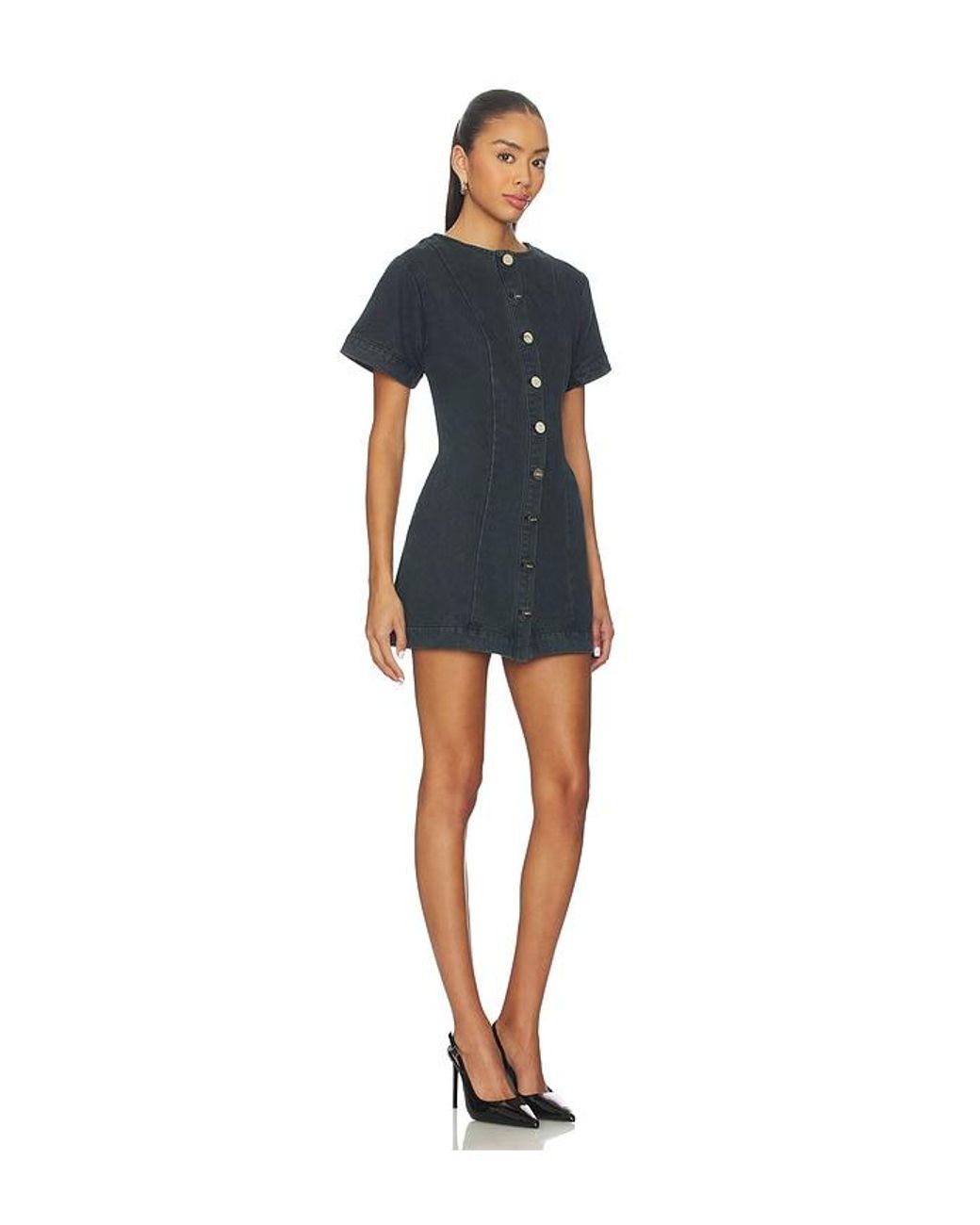 SNDY'S Blue Tilla Denim Mini Dress