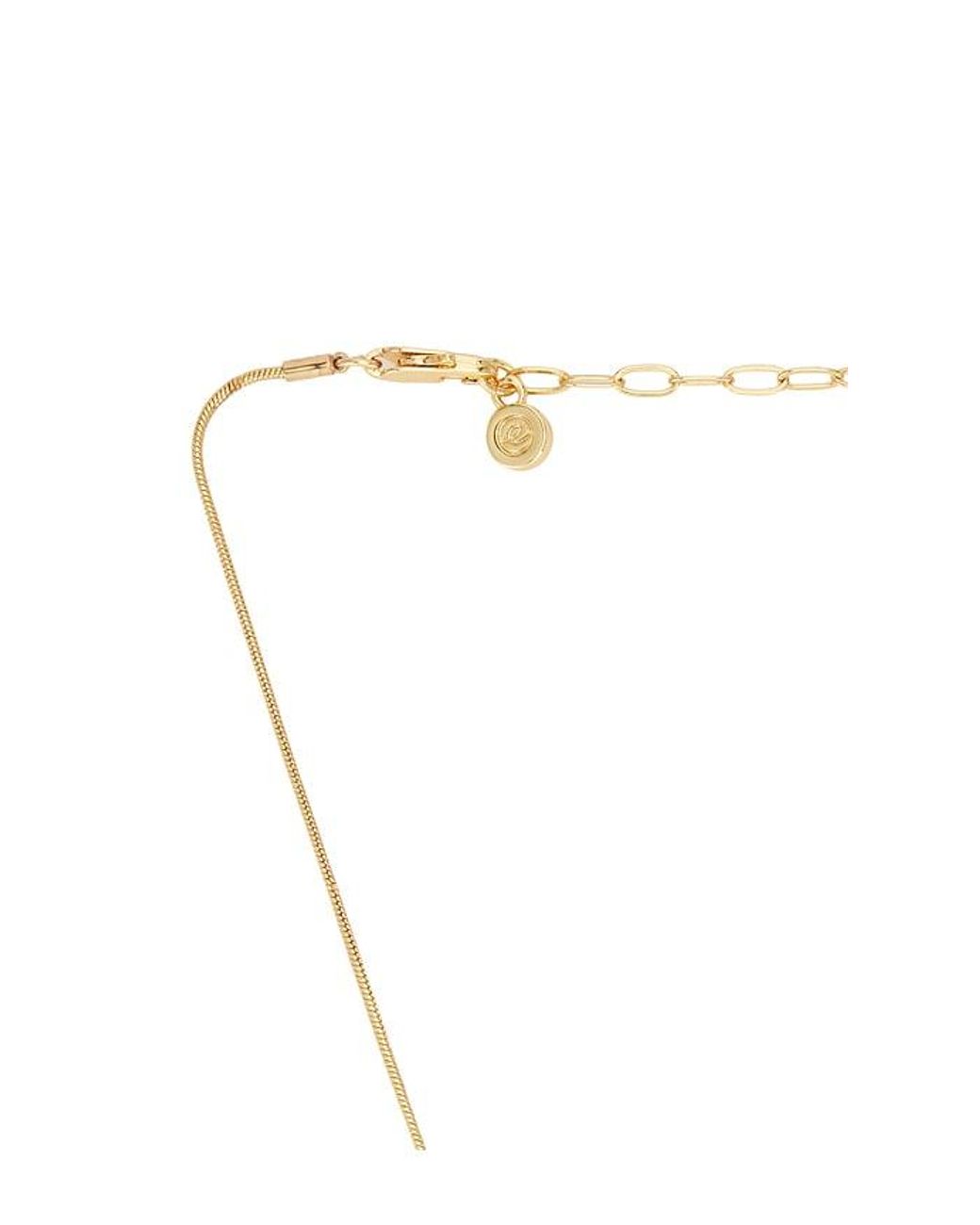 Ettika Metallic Donut Crystal Pendant Necklace