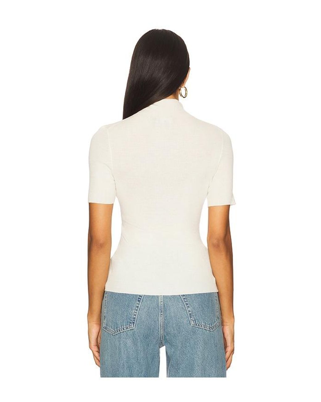Theory Blue Leenda Solid Regal Top