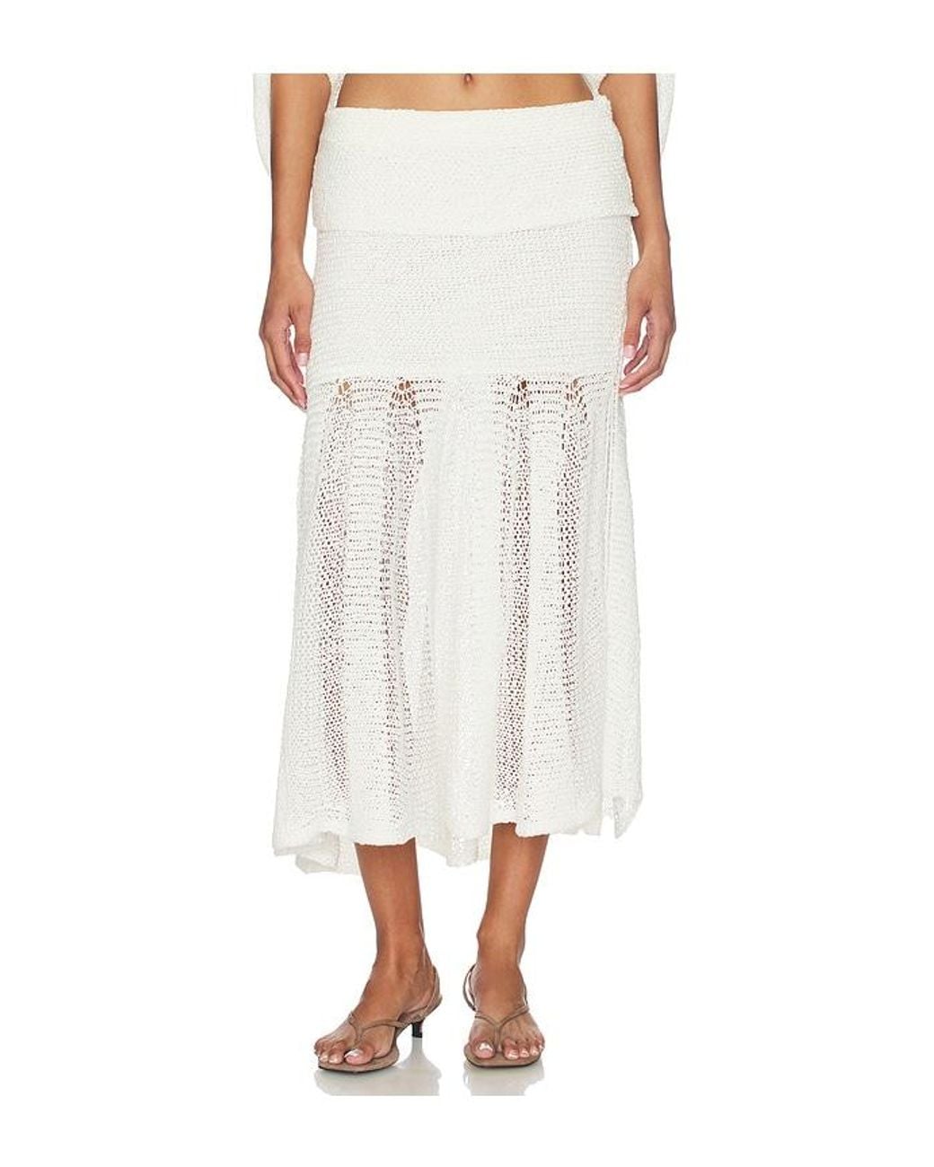Et Ochs White Kiernan Knit Skirt
