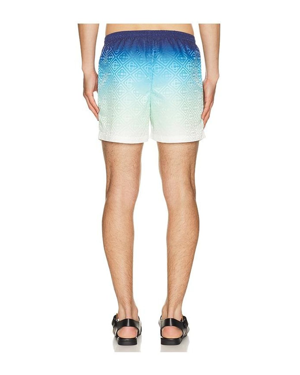Casablanca Blue Jacquard Swim Shorts for men